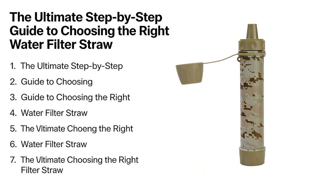 The Ultimate Step-by-Step Guide to Choosing the Right Water Filter Straw